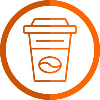 Kahve fincanı. Web simgesi basit illüstrasyon                