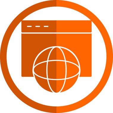 Web sitesi vektör simgesi, özet çizimi 