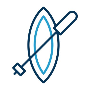 Büyütme cam simgesi, vektör illüstrasyonu