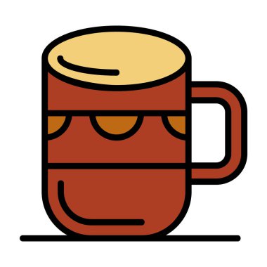 Kupa web simgesi, vektör illüstrasyonu 