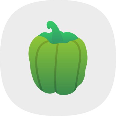 çan biberi simgesi, vektör illüstrasyonu