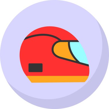 Kask simge yarış, illüstrasyon vektör 