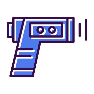 silah tabancası simgesi doldurulmuş - taslak biçimi