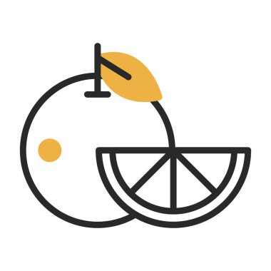 Turuncu simgenin vektör illüstrasyonu