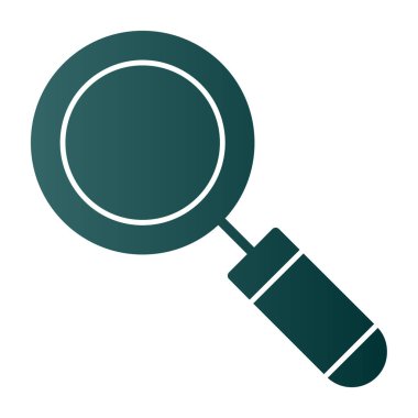 Büyütme cam simgesi vektör illüstrasyonu 