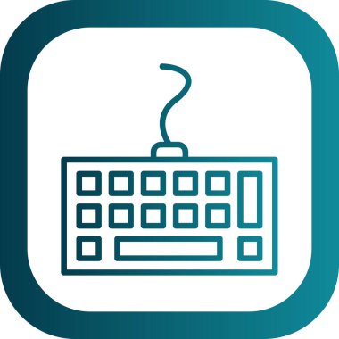 Bilgisayar klavyesi. Web basit tasarımı