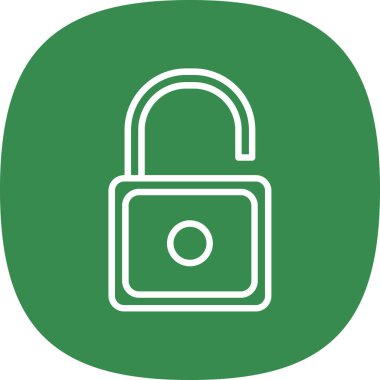 Web simgesinin kilidini aç basit illüstrasyon görünümü