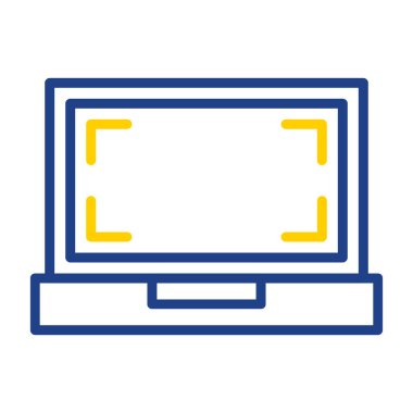 bilgisayar ekran simge vektör çizim