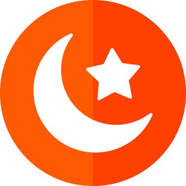 Ay simgesi, vektör illüstrasyonu basit tasarım