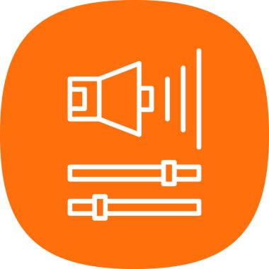 Ses Web simgesi, vektör çizim. 