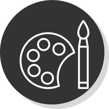 Renk paleti grafik ikon vektör illüstrasyon tasarımı 