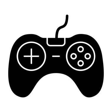 oyun konsolu simgesi, vektör illüstrasyonu, Dijital oyun sembolü 