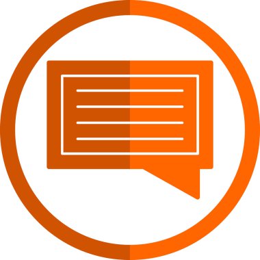 sohbet baloncuğu ileti vektör çizgisi simgesi 