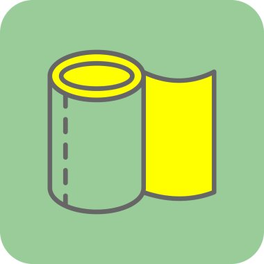 Düz tuvalet kağıdı. illüstrasyon vektörü