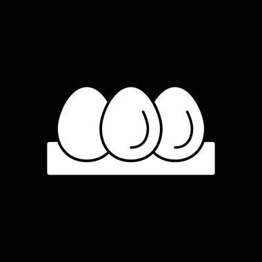 Tavuk yumurtası. Web simgesi basit illüstrasyon