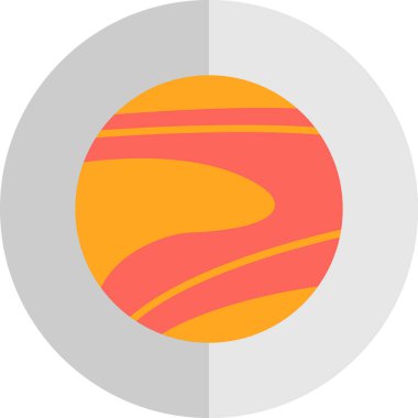 Gezegen. Web simgesi basit illüstrasyon