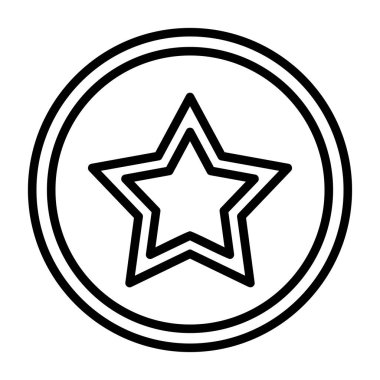 yıldız simgesi vektör illüstrasyonu 