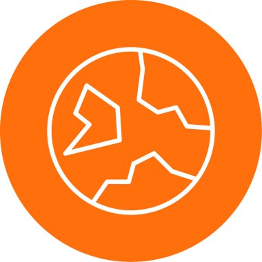 Toprak. Web simgesi basit illüstrasyon 