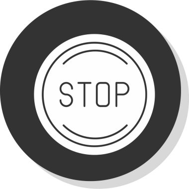 Kes şunu. Web simgesi basit illüstrasyon 