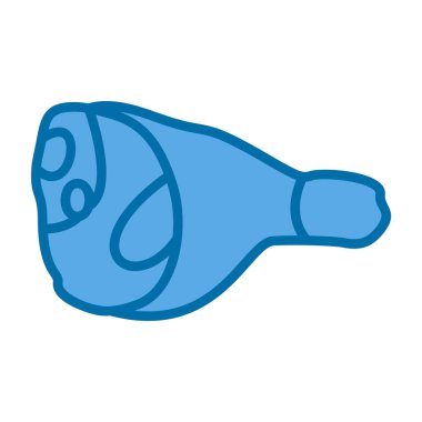 jambon simgesi vektörü, yiyecek işareti