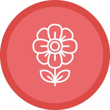 çiçek ağı simgesi, illüstrasyon