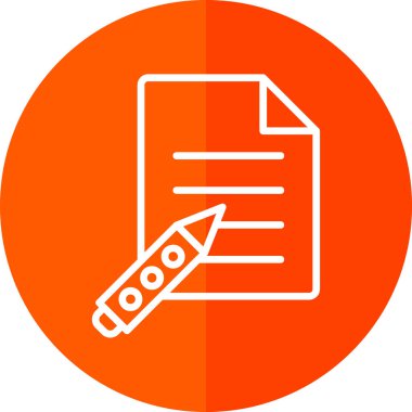 Belge simgesinin vektör illüstrasyonu