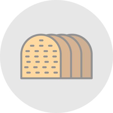 Simge vektörü izole edilmiş konum sembolü illüstrasyonunu tost eder 