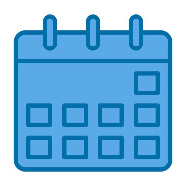 basit takvim simgesini, vektör çizim