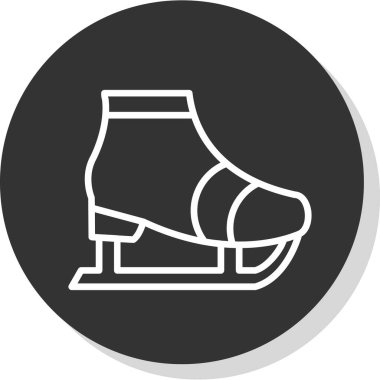 Ayakkabı. Web simgesi basit illüstrasyon