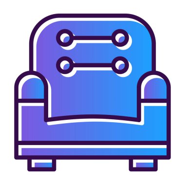 Koltuk mobilyası simgesi, taslak biçimi