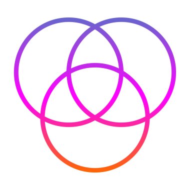 soyut dairesel geometrik öğesi