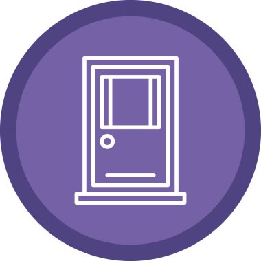 Kapı web simgesi, vektör çizim