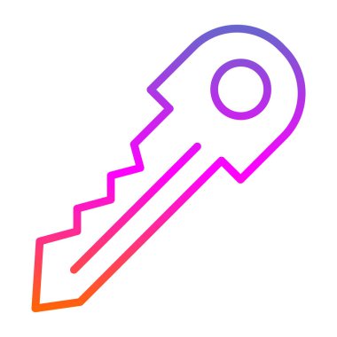 Anahtar. Web simgesi basit illüstrasyon