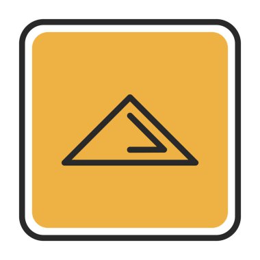 Yol simgesi, vektör illüstrasyonu