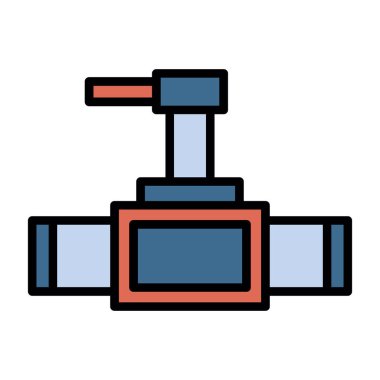 Benzin pompası ikon vektörü. İnce çizgi işareti. izole edilmiş sınır sembolü çizimi