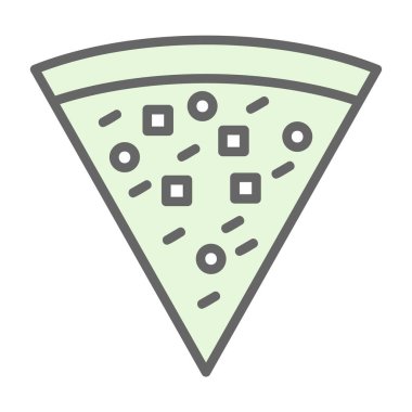 pizza. Web simgesi basit illüstrasyon