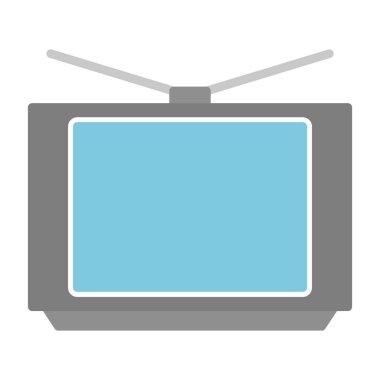 TV simgesi vektör illüstrasyonu 