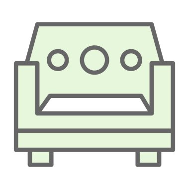 Kanepe. Web simgesi basit tasarım