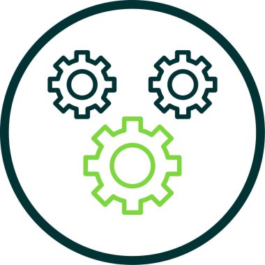 Dişliler. Web simgesi basit tasarım