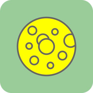 Bakteriler. Web simgesi basit illüstrasyon