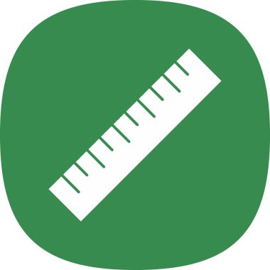 ruler icon, vector illustration simple design