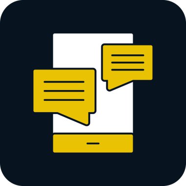 Sohbet simgesi soyut arkaplan grubunda izole edildi