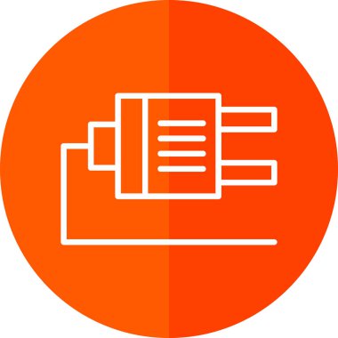 Plug web simgesi, simge illüstrasyonu