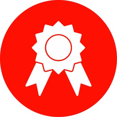 Madalya Web simgesi basit illüstrasyon 