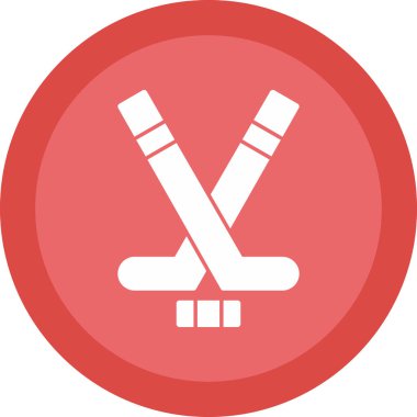 Hokey. Web simgesi basit illüstrasyon