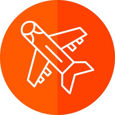 Uçak. Web simgesi basit tasarım                          