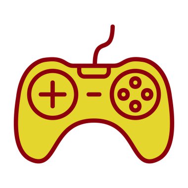 oyun konsolu simgesi, vektör illüstrasyonu, Dijital oyun sembolü 