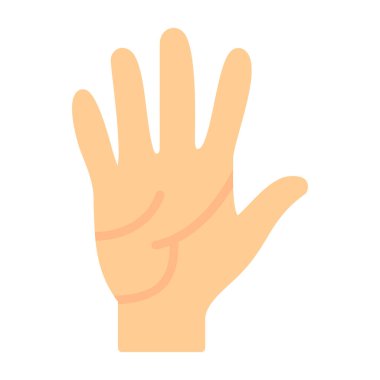 İnsan el simgesi, vektör illüstrasyonu