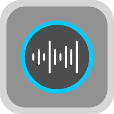 soyut arkaplan grubunda ses simgesi izole