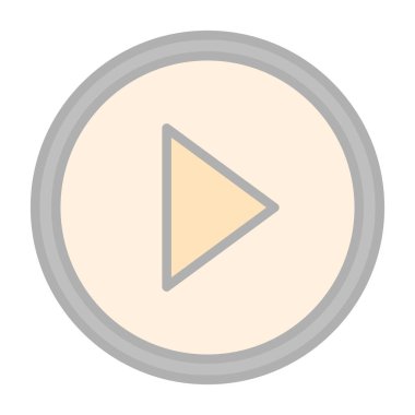 Düğme grafik vektör resimlemesini oynat